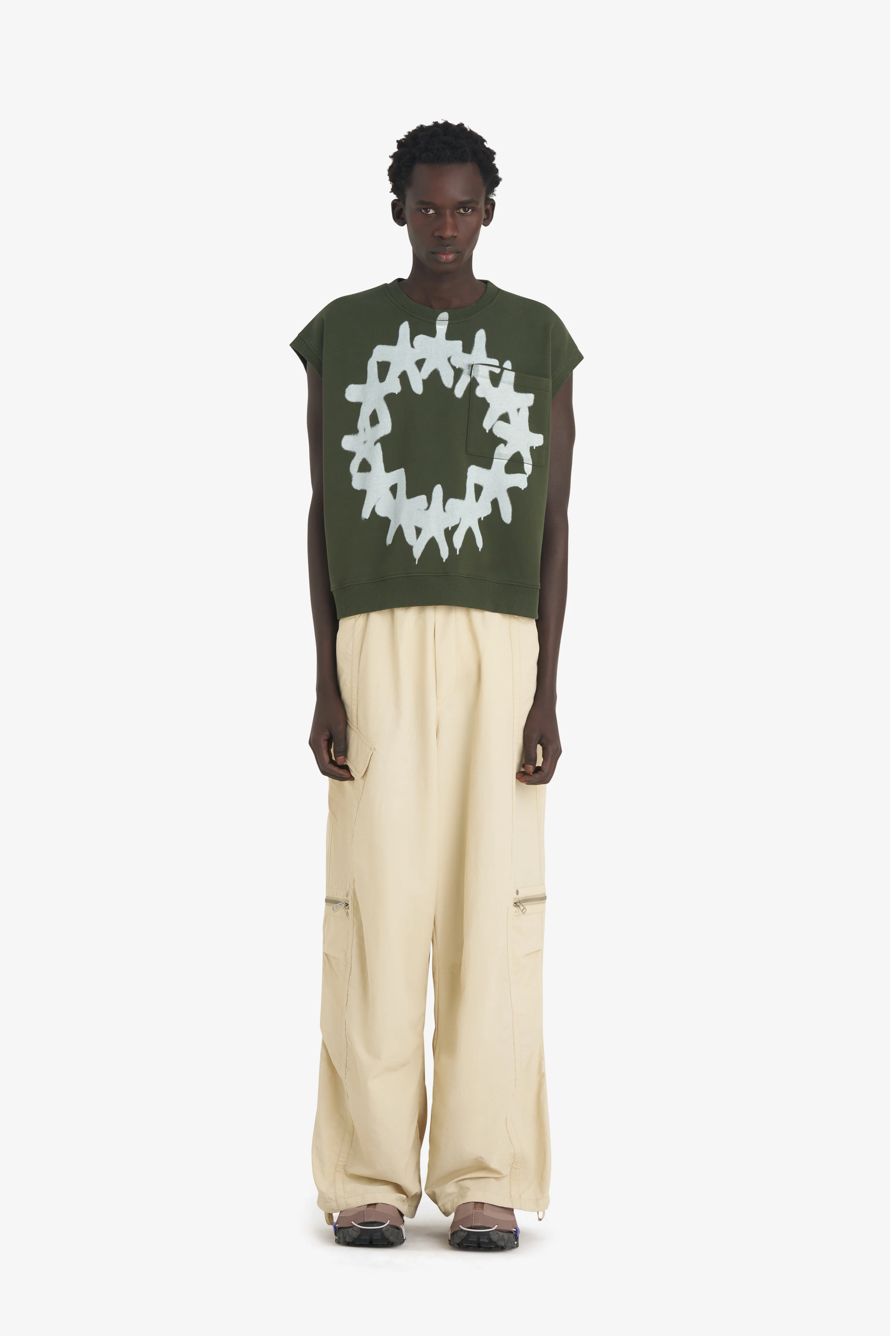 BOXY SLEEVELESS CREW STARS - Image 4