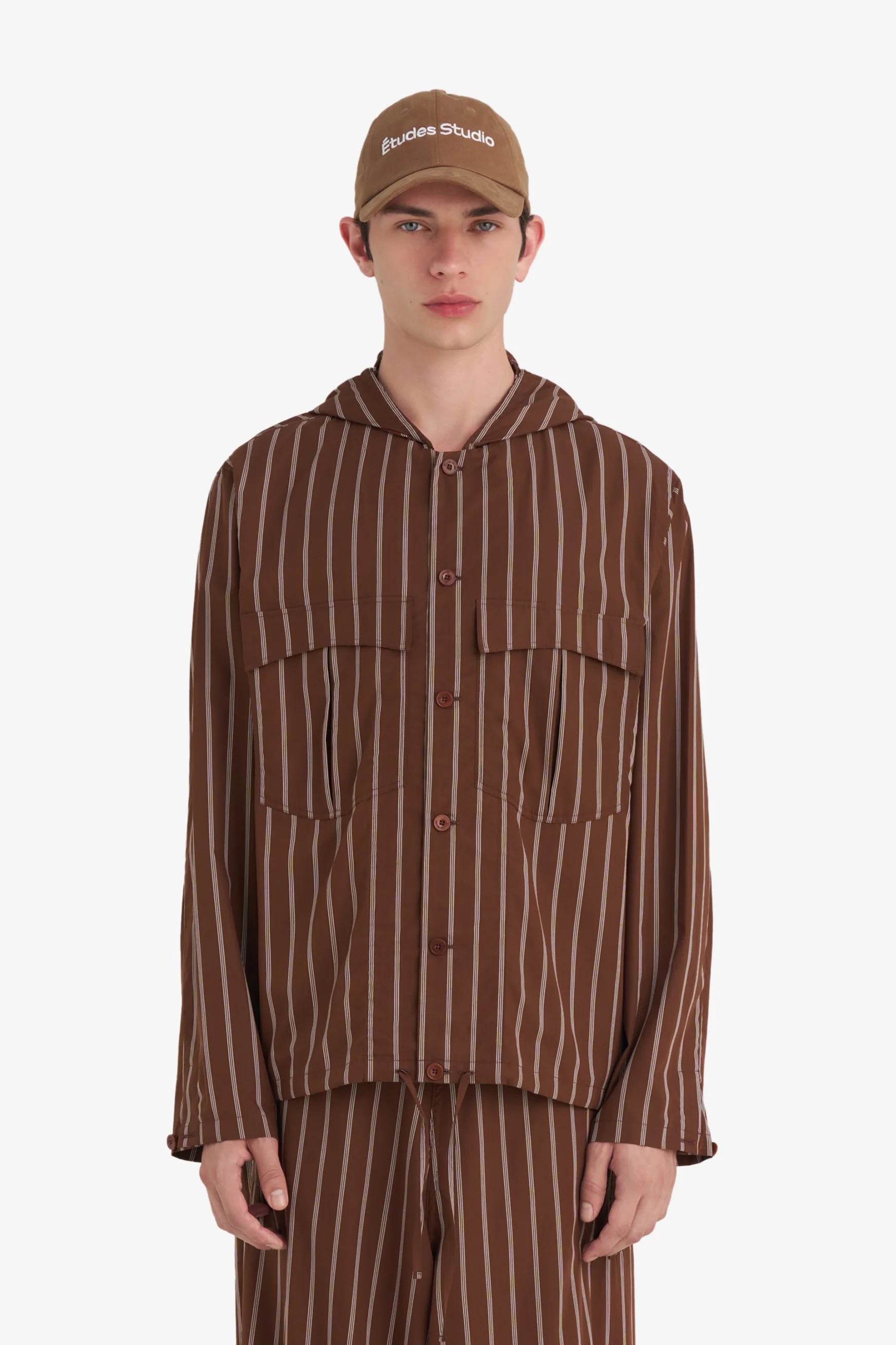 HOODED SHIRT STRIPED - Image 3