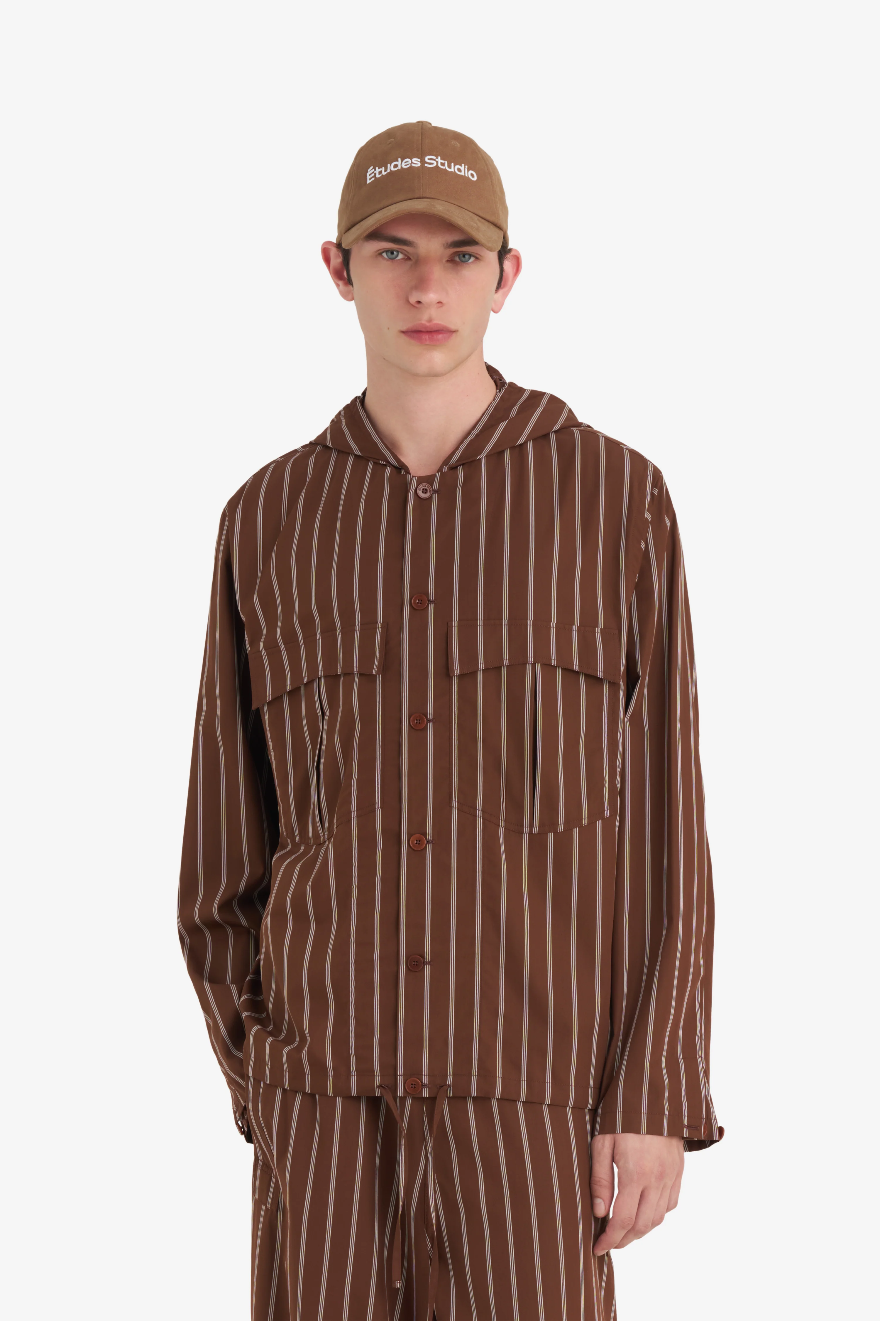 HOODED SHIRT STRIPED - Image 5