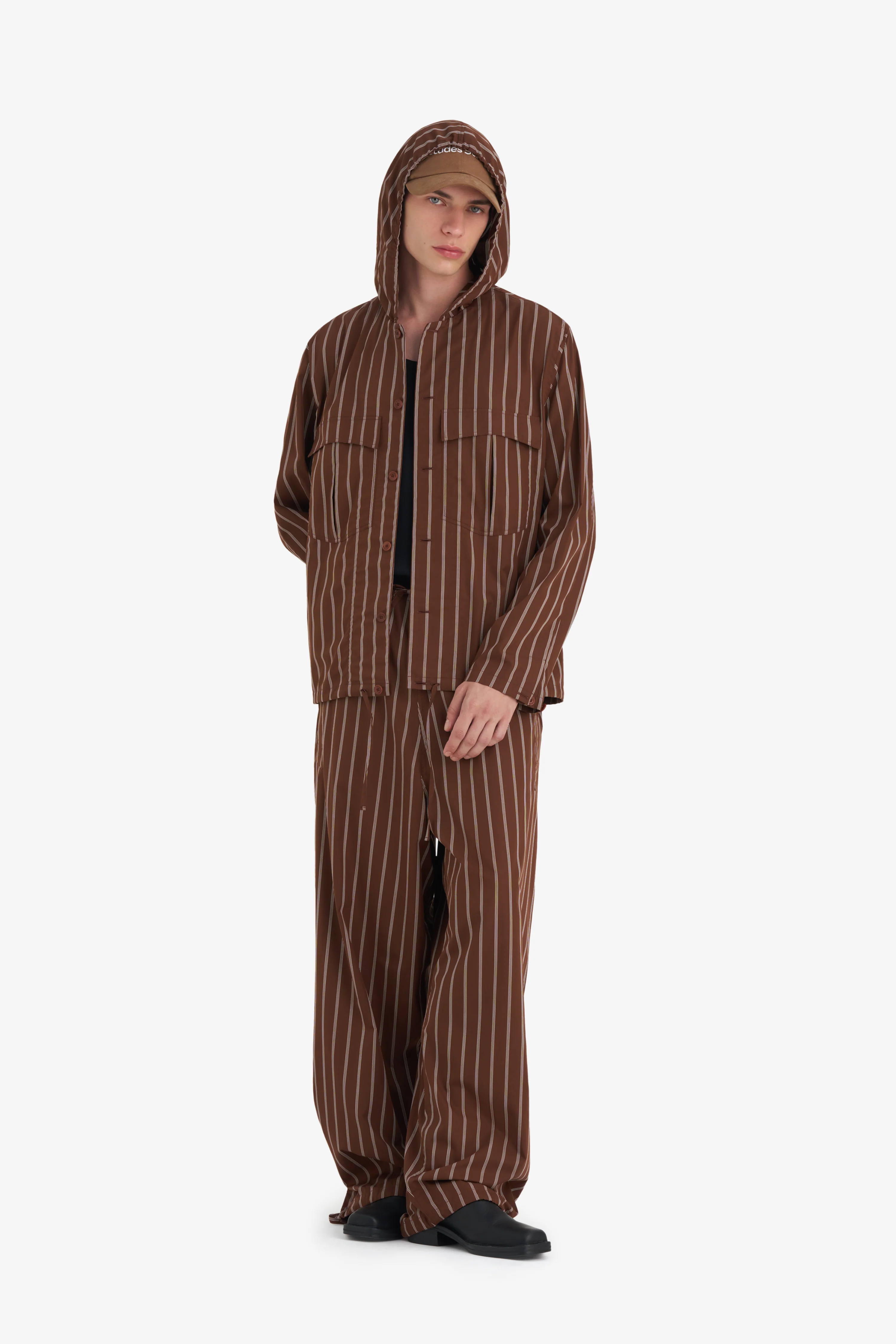 HOODED SHIRT STRIPED - Image 7