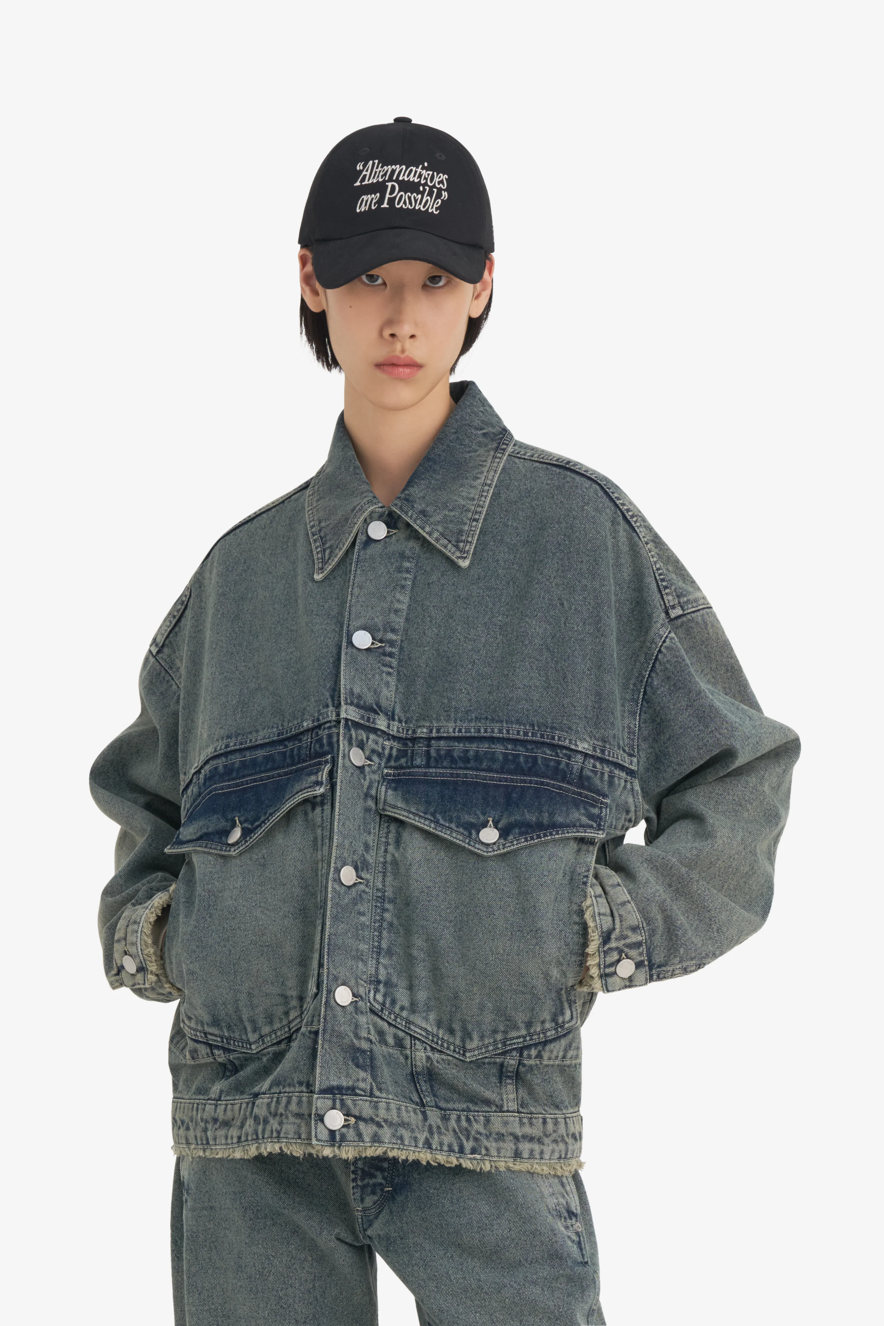 LOOSE DENIM JACKET ACID