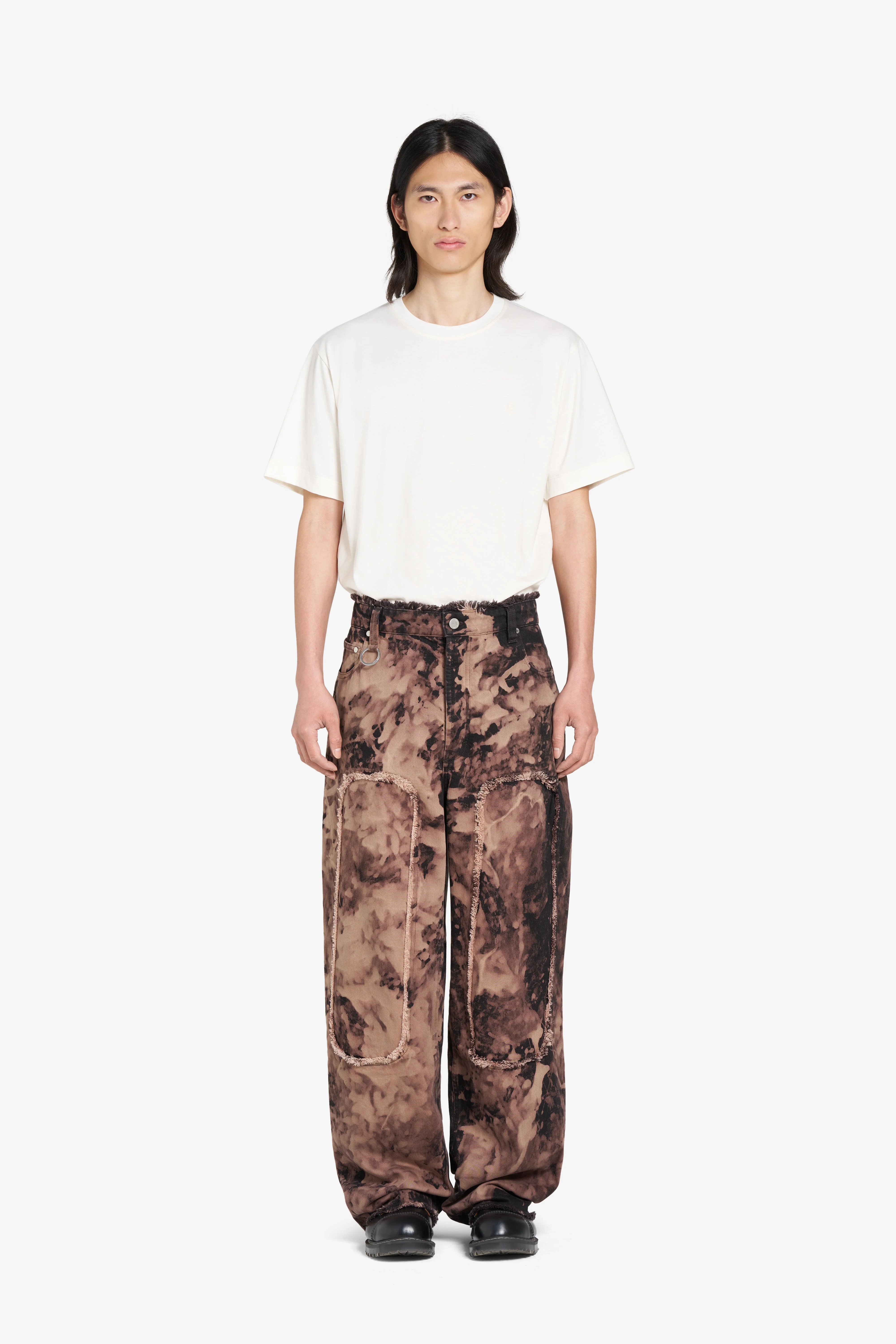 LOOSE JEANS PATCH BLEACH - Image 3