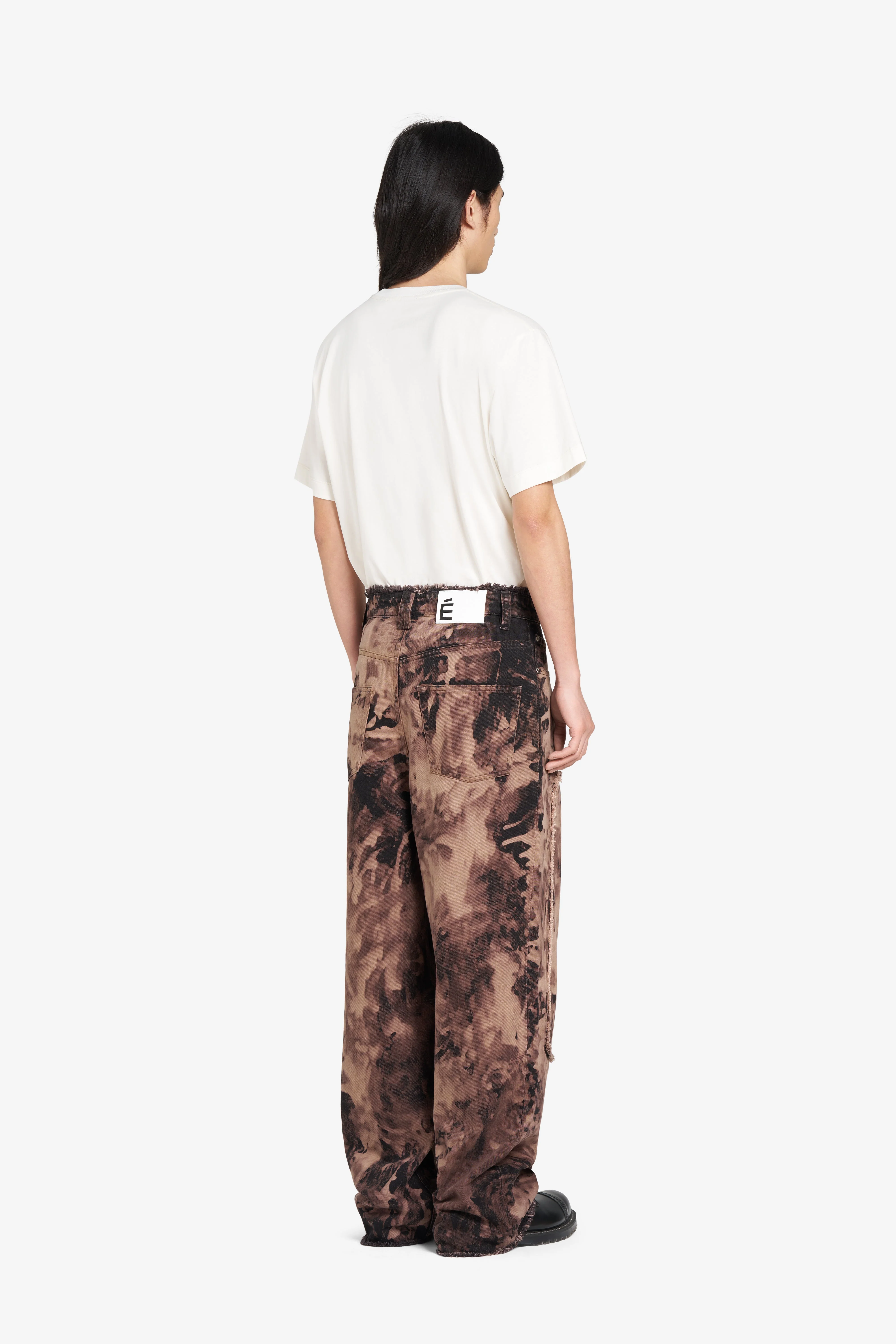 LOOSE JEANS PATCH BLEACH - Image 4