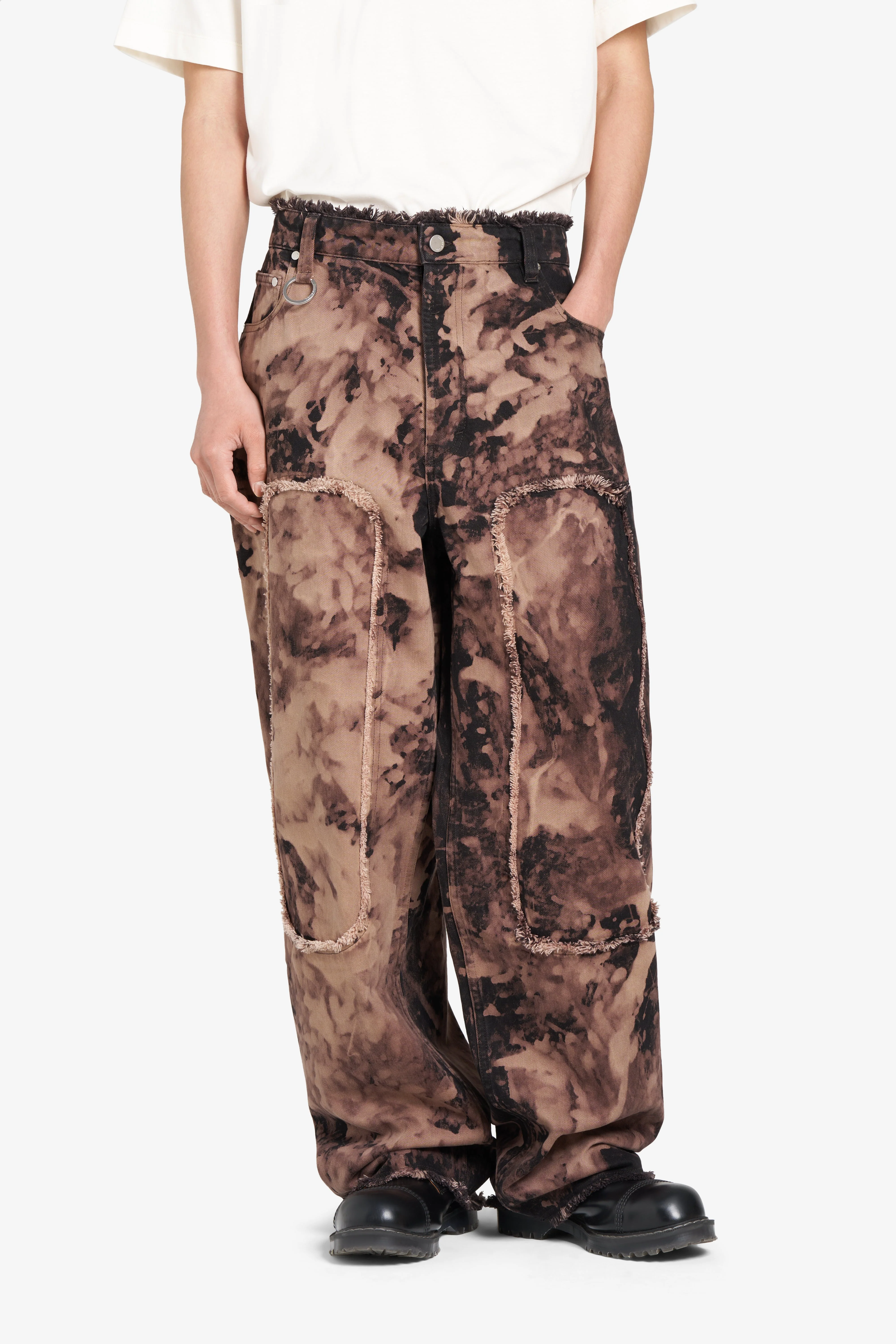 LOOSE JEANS PATCH BLEACH - Image 5