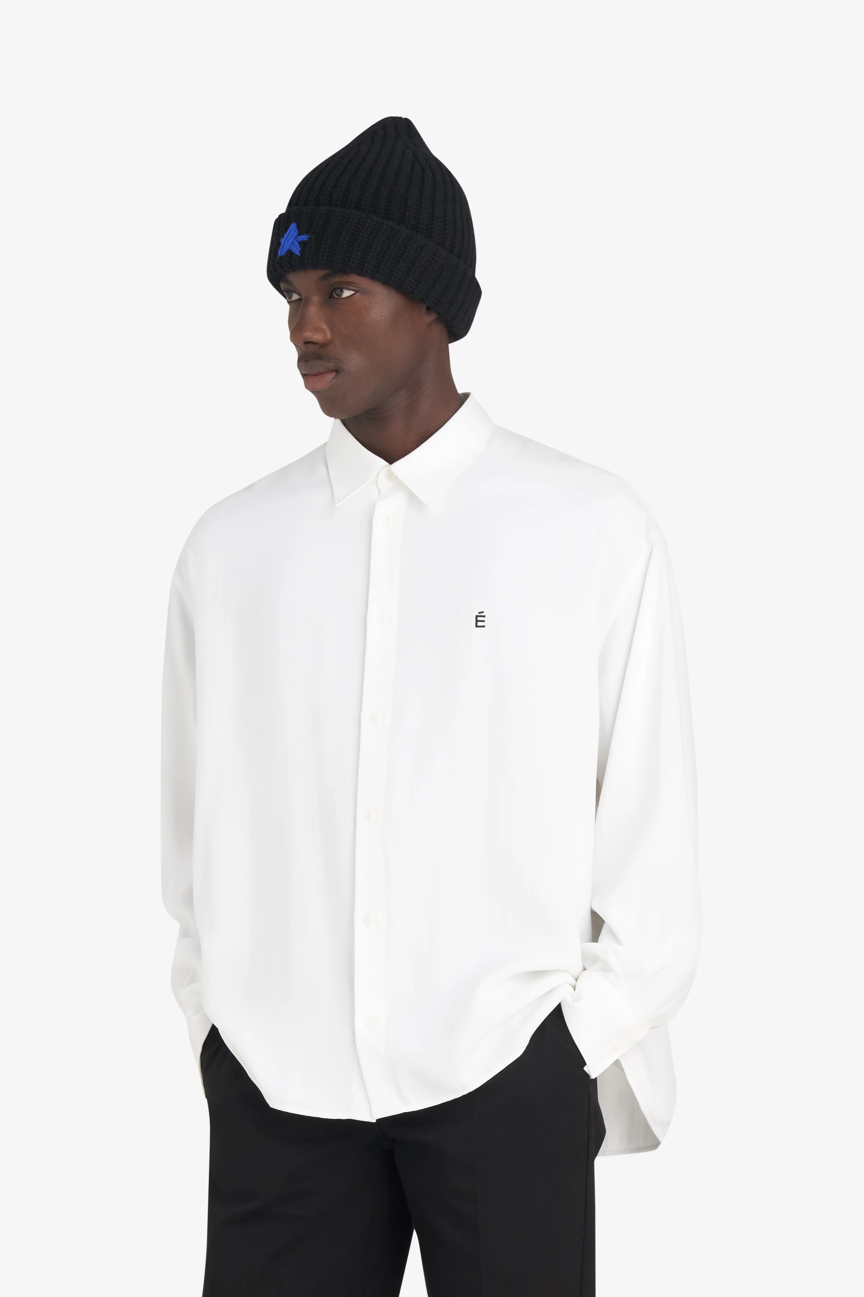 OVERSIZED SHIRT É - WHITE - Image 3