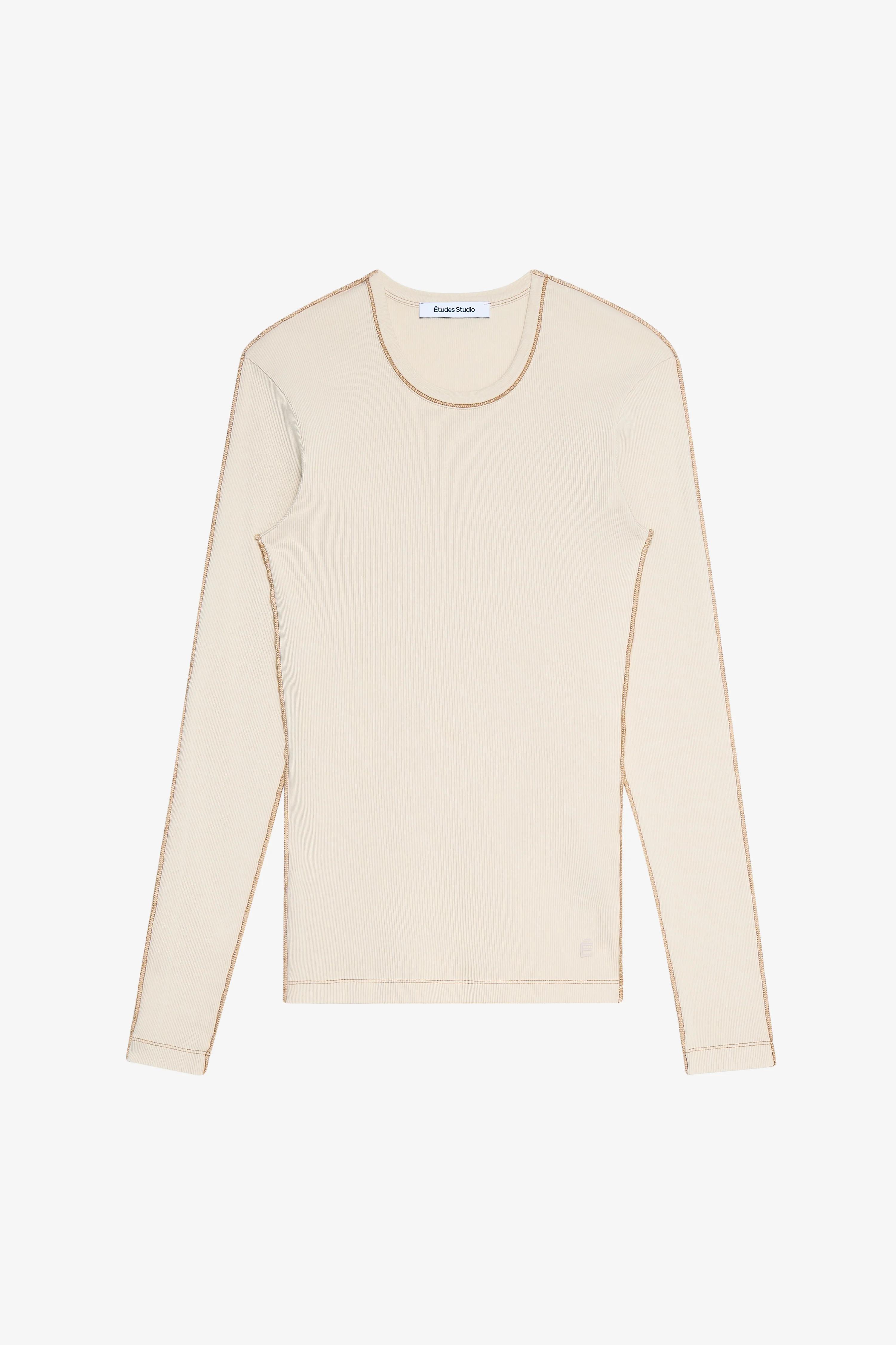 RIB LONG SLEEVES T-SHIRT WASH