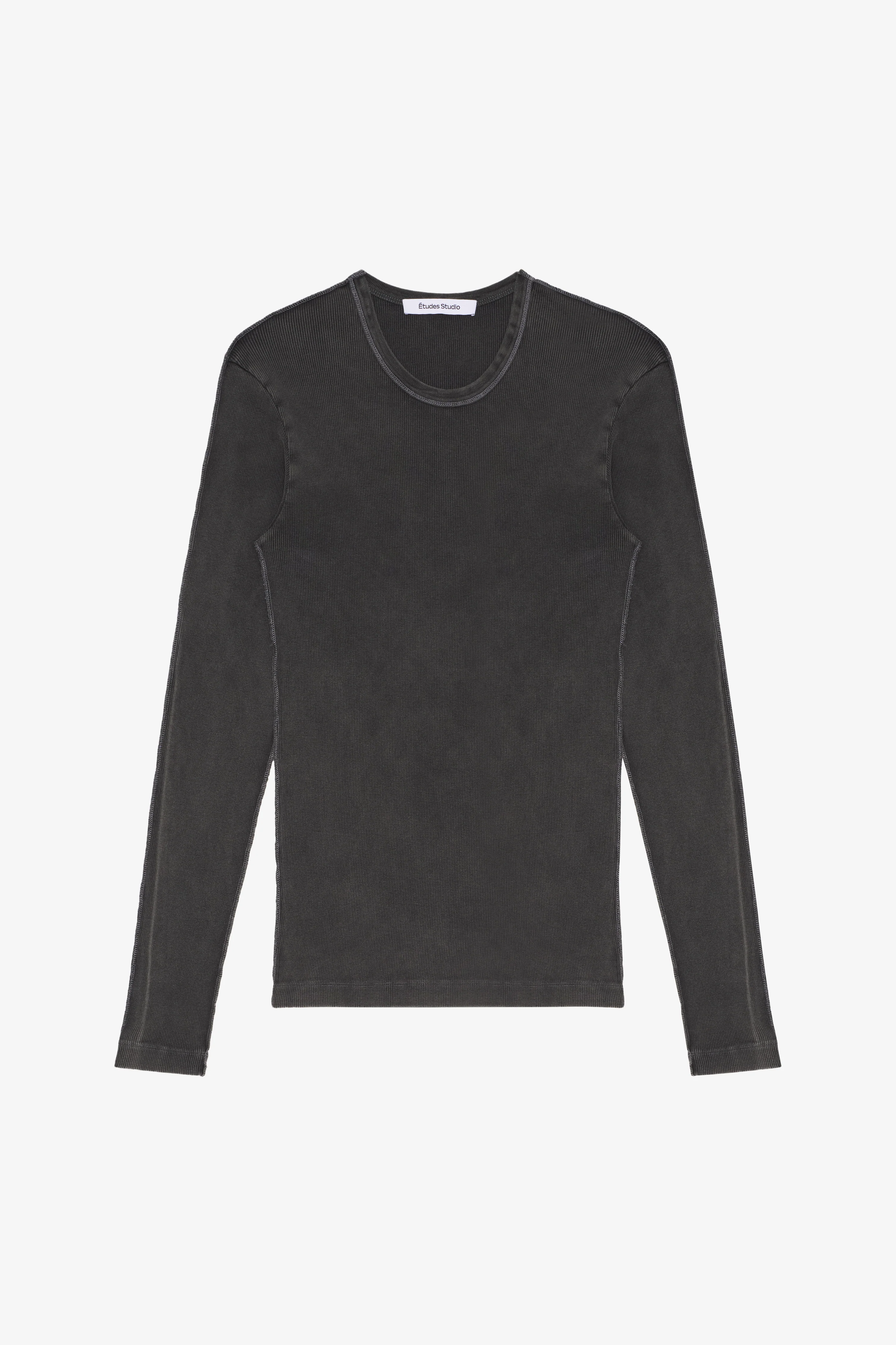 RIB LONG SLEEVES T-SHIRT WASH - Image 2