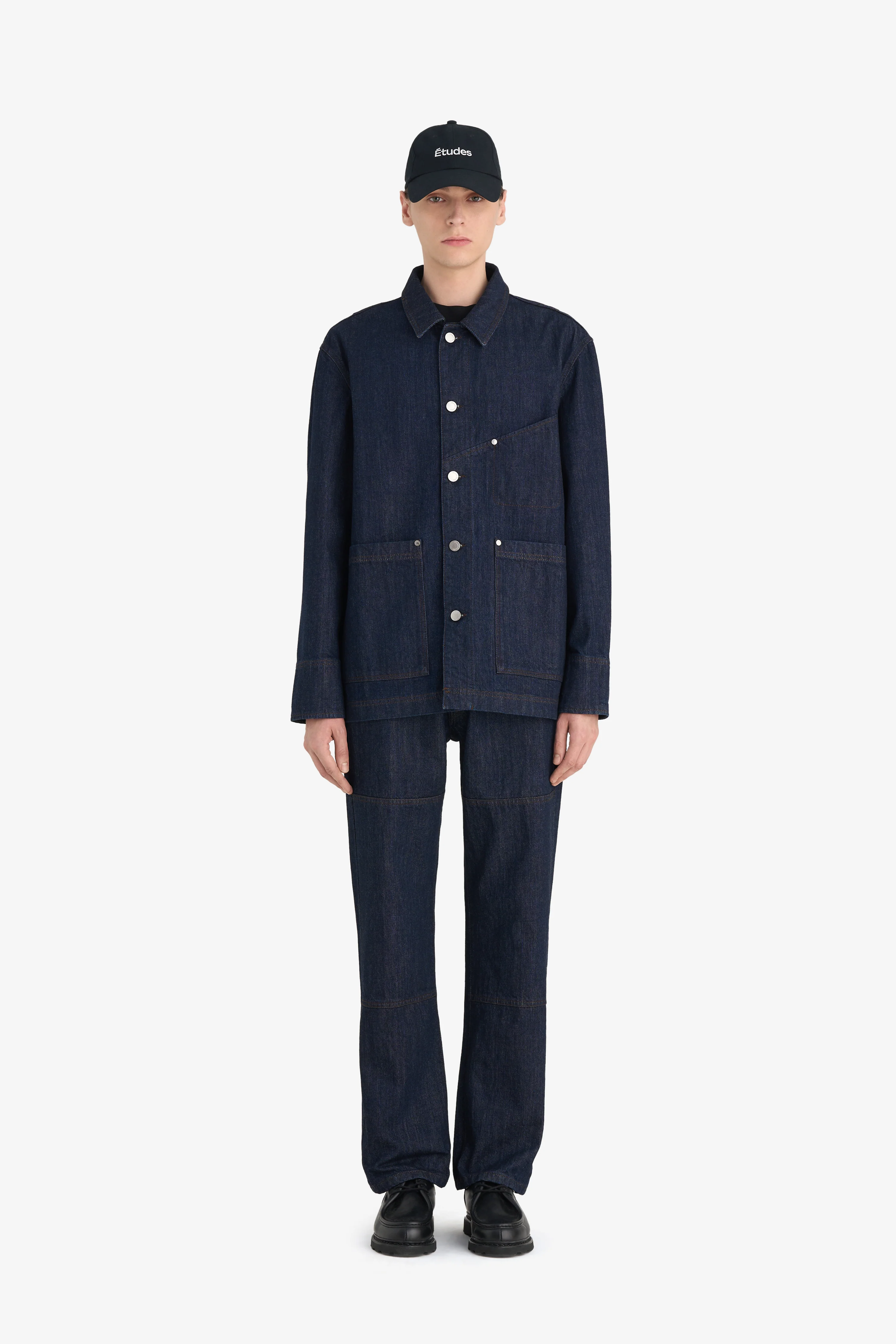 WORKER RAW DENIM JACKET - Image 3