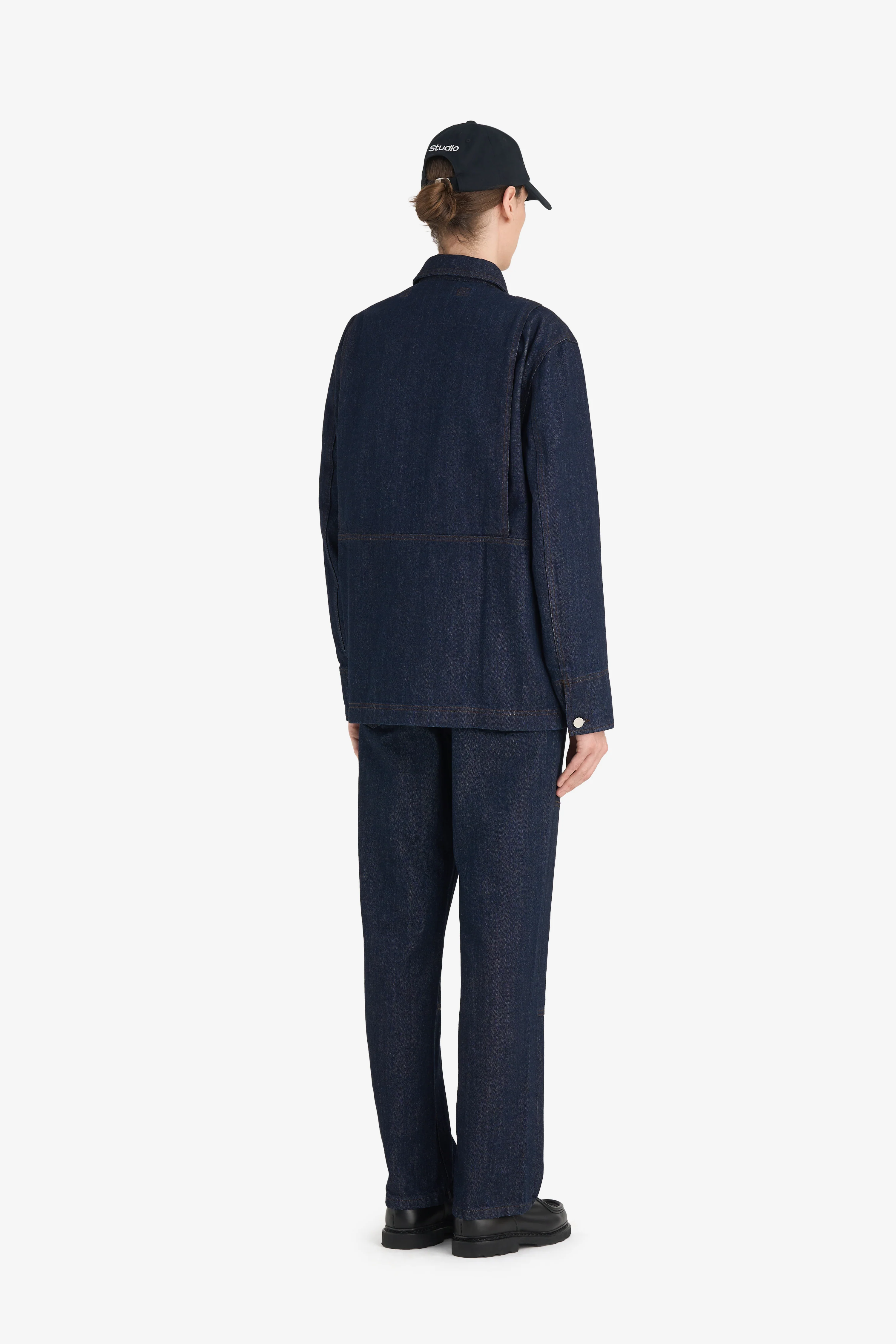 WORKER RAW DENIM JACKET - Image 4
