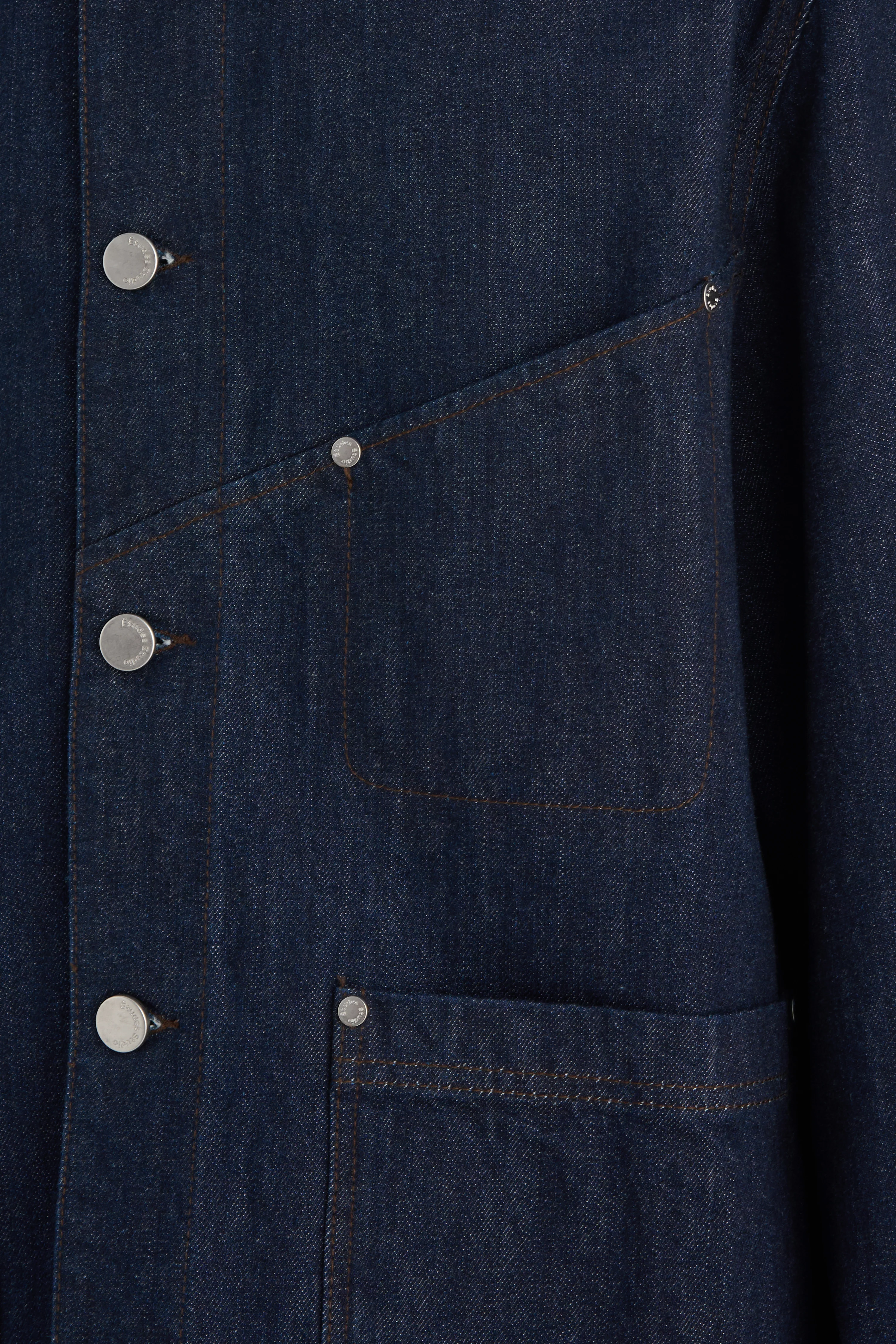 WORKER RAW DENIM JACKET - Image 6