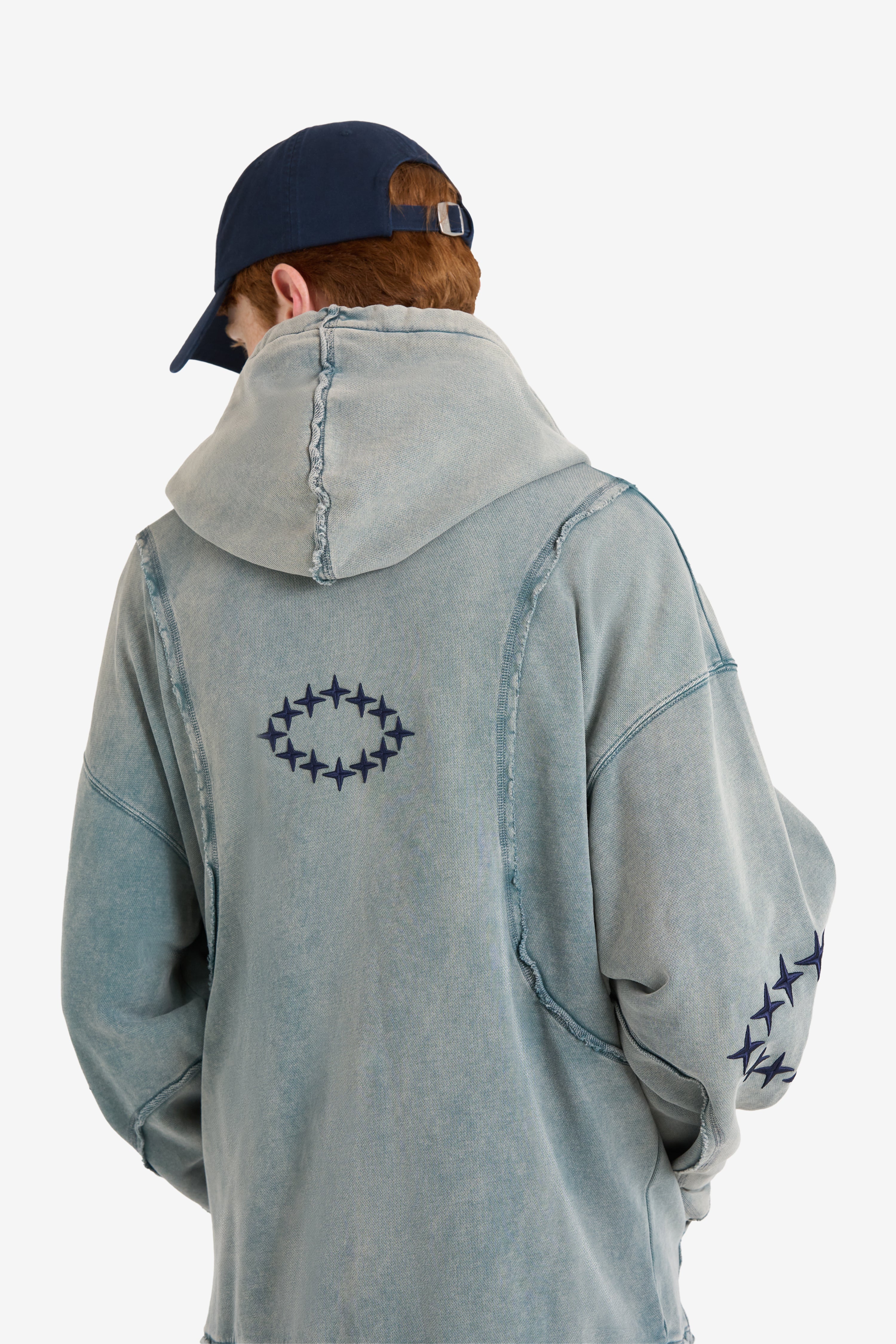 ZIP HOODY RAW EDGES